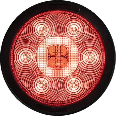 Combination 4 Inch Round LED Stop/Turn/Tail, Backup and Strobe Light with 23 LEDs